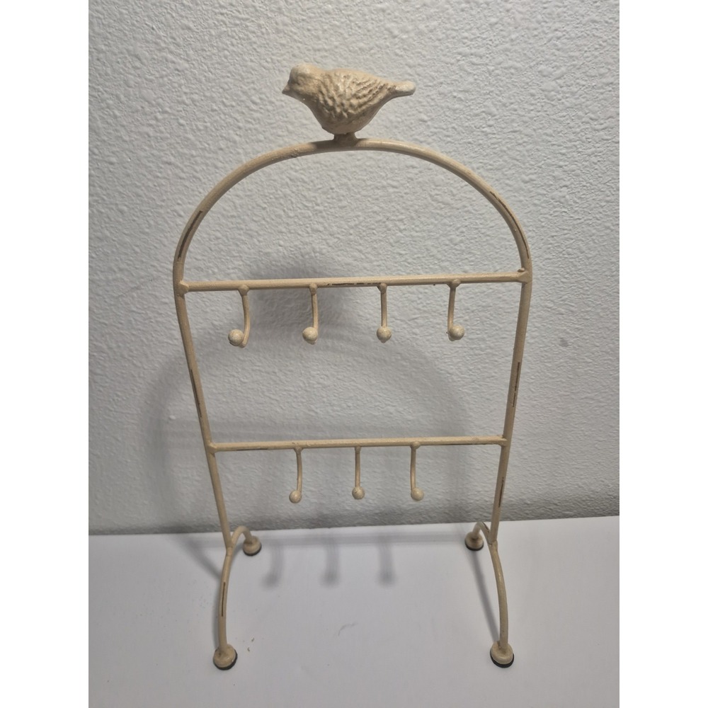 Ornate Jewelry Display Stand With Chicadee